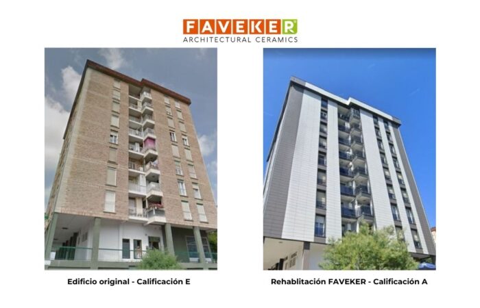 Rehabilitación de fachada para cumplir la directiva de eficiencia energética.