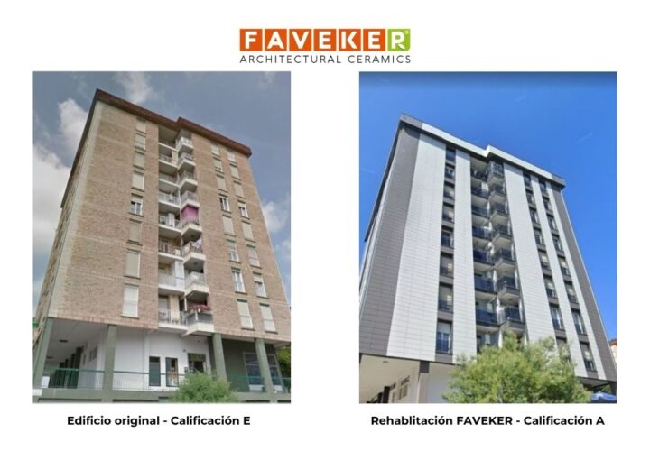 Rehabilitación de fachada para cumplir la directiva de eficiencia energética.