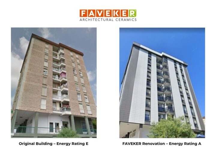 Façade renovation to comply with the Energy Efficiency Directive.